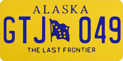 AK license plate GTJ049