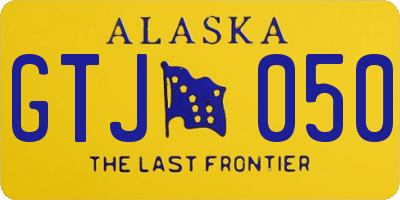 AK license plate GTJ050