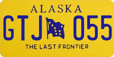 AK license plate GTJ055