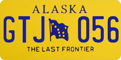 AK license plate GTJ056