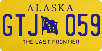 AK license plate GTJ059