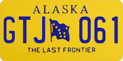 AK license plate GTJ061