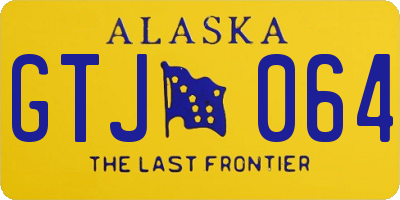 AK license plate GTJ064