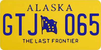 AK license plate GTJ065