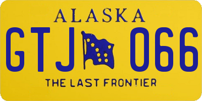 AK license plate GTJ066