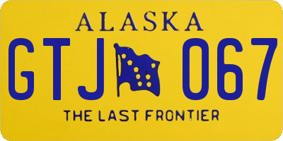 AK license plate GTJ067