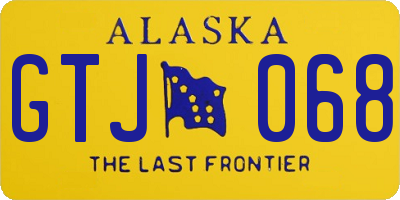 AK license plate GTJ068