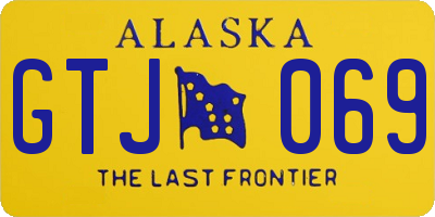 AK license plate GTJ069