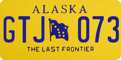 AK license plate GTJ073