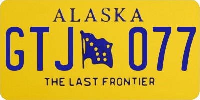 AK license plate GTJ077