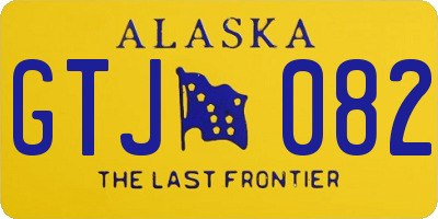 AK license plate GTJ082