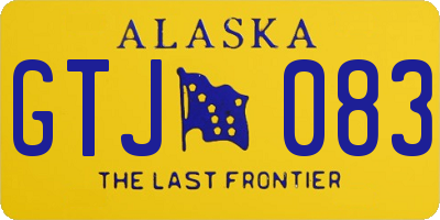 AK license plate GTJ083