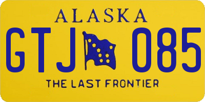 AK license plate GTJ085