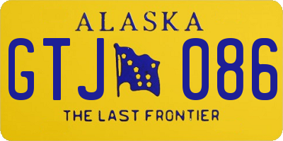 AK license plate GTJ086