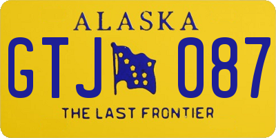 AK license plate GTJ087