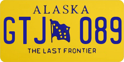 AK license plate GTJ089