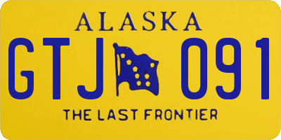 AK license plate GTJ091