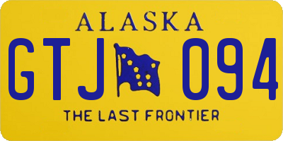 AK license plate GTJ094