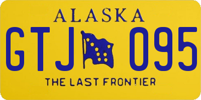 AK license plate GTJ095