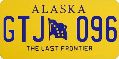 AK license plate GTJ096