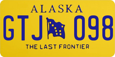 AK license plate GTJ098