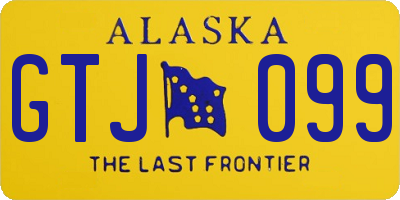 AK license plate GTJ099