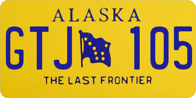 AK license plate GTJ105