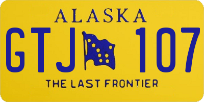 AK license plate GTJ107