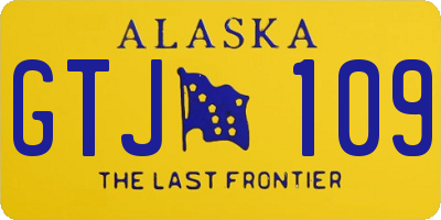 AK license plate GTJ109