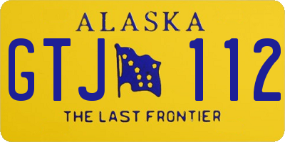 AK license plate GTJ112