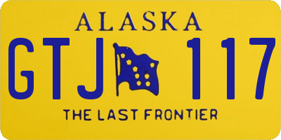 AK license plate GTJ117