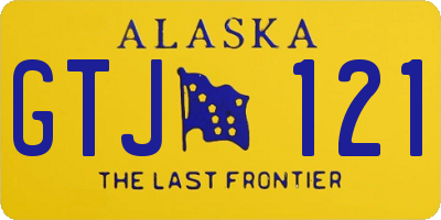 AK license plate GTJ121