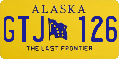 AK license plate GTJ126