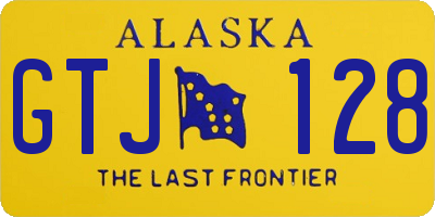 AK license plate GTJ128