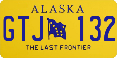 AK license plate GTJ132