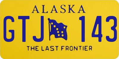 AK license plate GTJ143