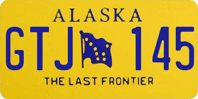 AK license plate GTJ145