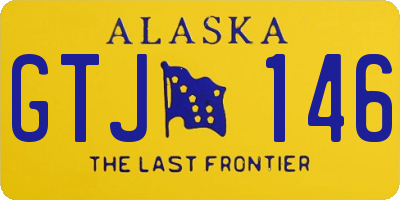 AK license plate GTJ146