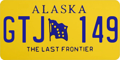 AK license plate GTJ149