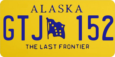 AK license plate GTJ152