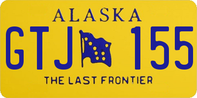 AK license plate GTJ155