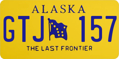 AK license plate GTJ157