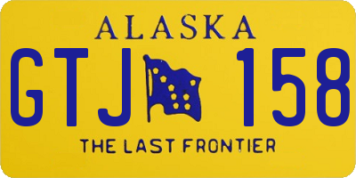 AK license plate GTJ158