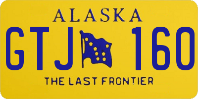 AK license plate GTJ160