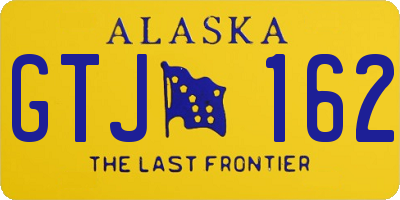 AK license plate GTJ162