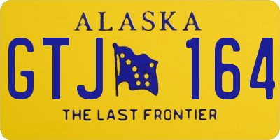 AK license plate GTJ164