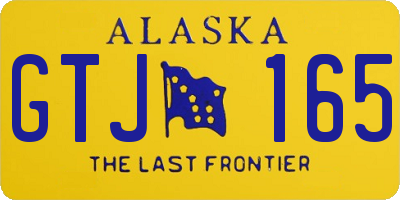 AK license plate GTJ165