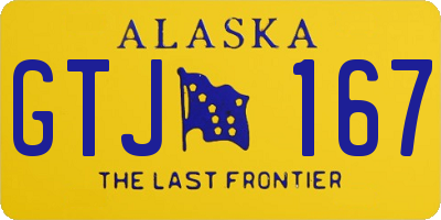 AK license plate GTJ167