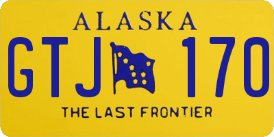 AK license plate GTJ170