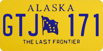 AK license plate GTJ171